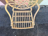 Set of Six Cracked Ice Rattan Dining Chairs