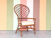 Handsome Ficks Reed Balloon Back Rattan Chair