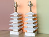 Pair of Petite Pagoda Lamps