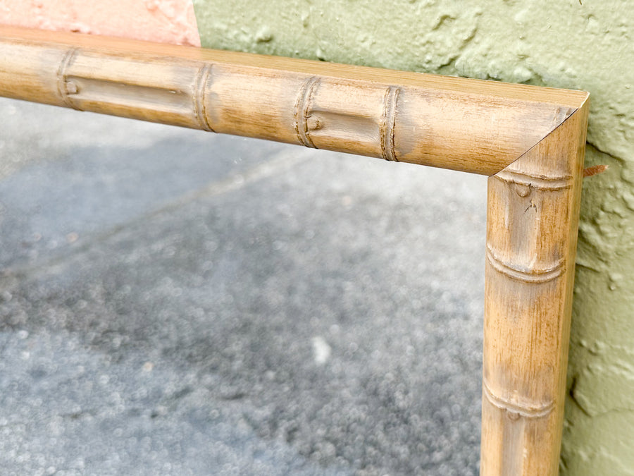 Pair of Faux Bamboo Mirrors