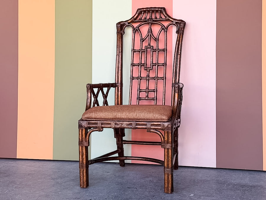 Pagoda Rattan Arm Chair