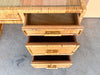 Coastal Rattan Wrapped Desk