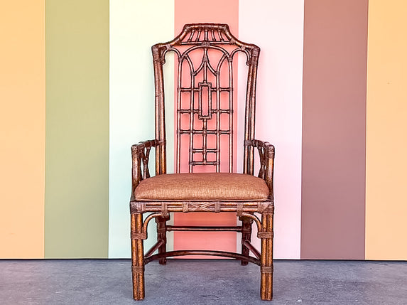 Pagoda Rattan Arm Chair