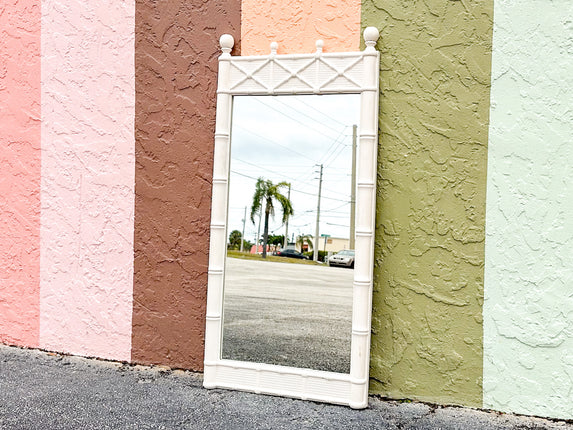 Palm Beach Style Faux Bamboo Mirror