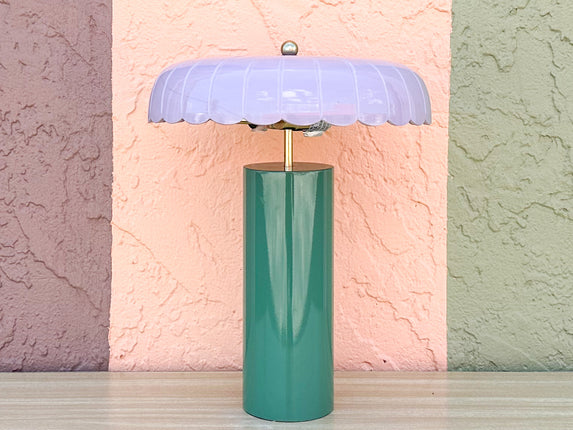 Kips Bay Show House Lavender and Green Lamp