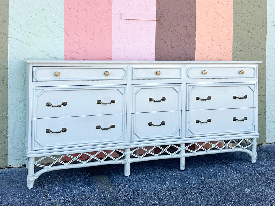 Ficks Reed Faux Bamboo Dresser