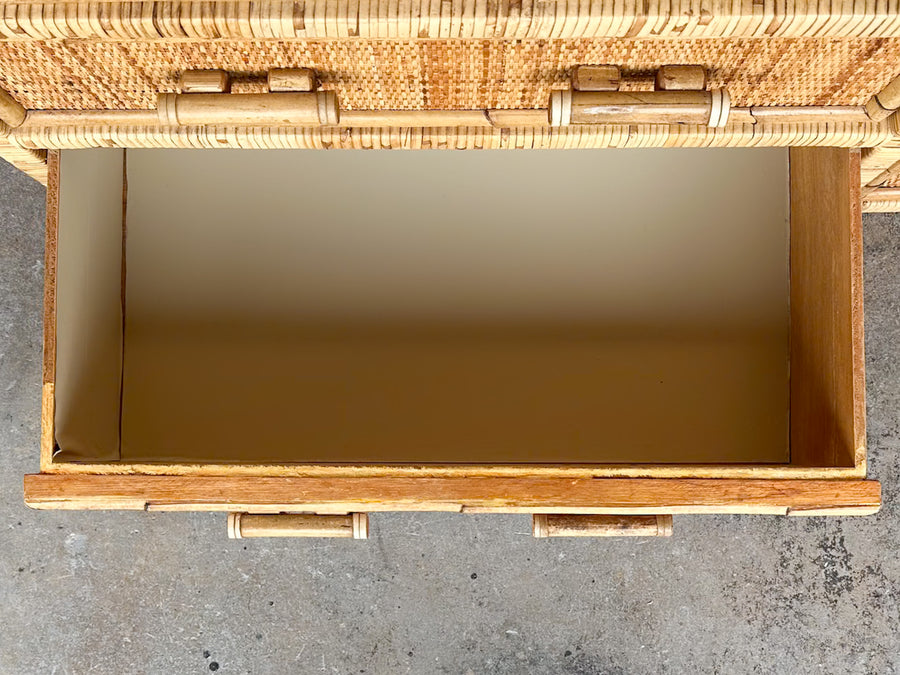 Island Chic Rattan Wrapped Dresser