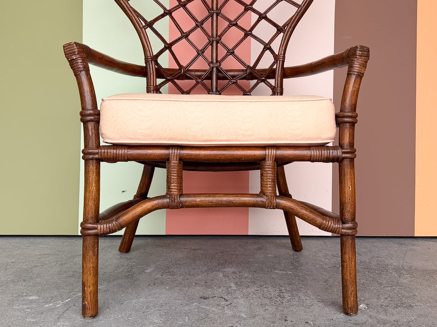 Handsome Ficks Reed Balloon Back Rattan Chair