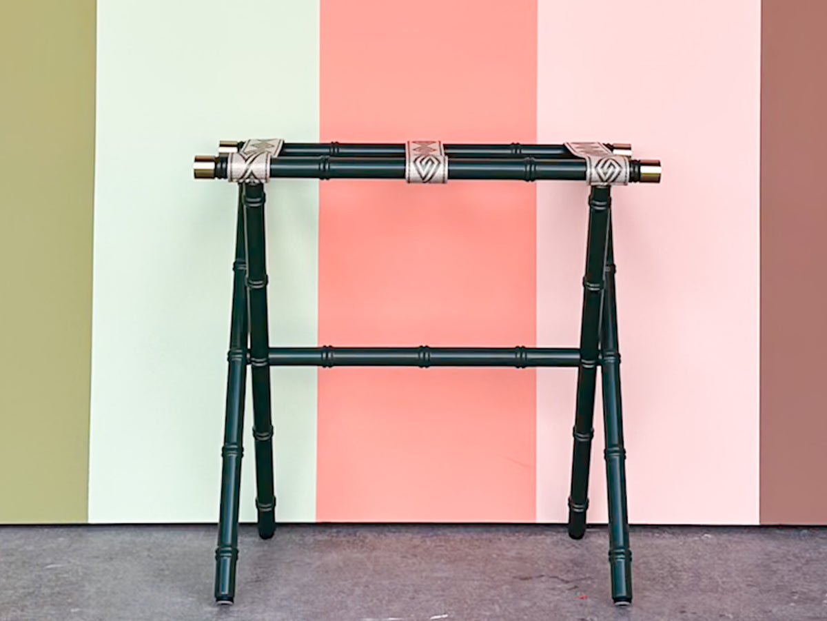 Faux Bamboo Luggage Rack - Cathy
