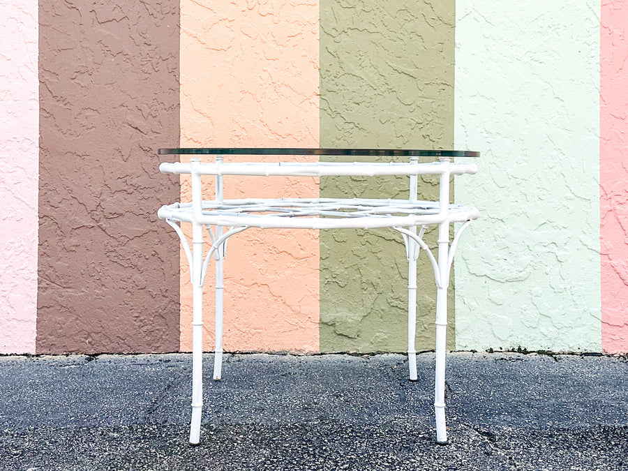 Metal Faux Bamboo Coffee Table