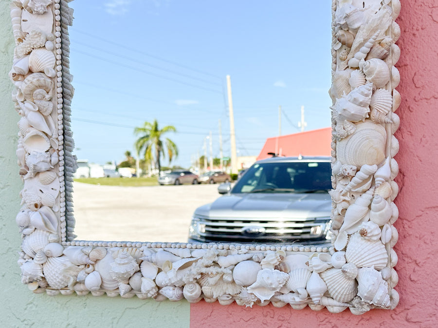 Coastal Square Shell Mirror