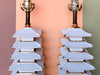 Pair of Petite Pagoda Lamps