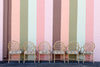 Set of Six Cracked Ice Rattan Dining Chairs