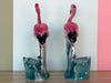 Pair of 1950s Flamingo Cachepots
