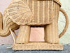 Wicker Elephant Side Table