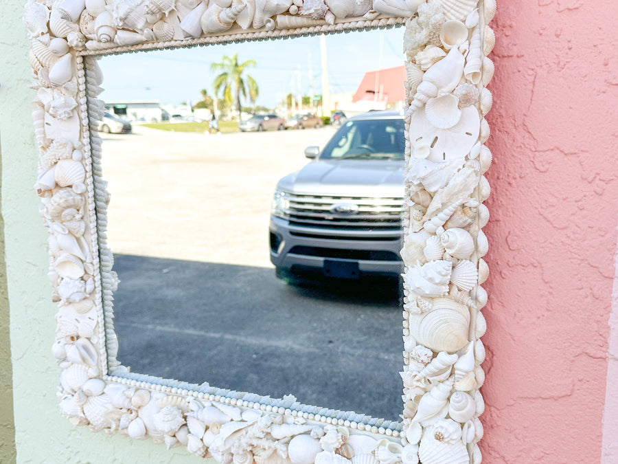 Coastal Square Shell Mirror