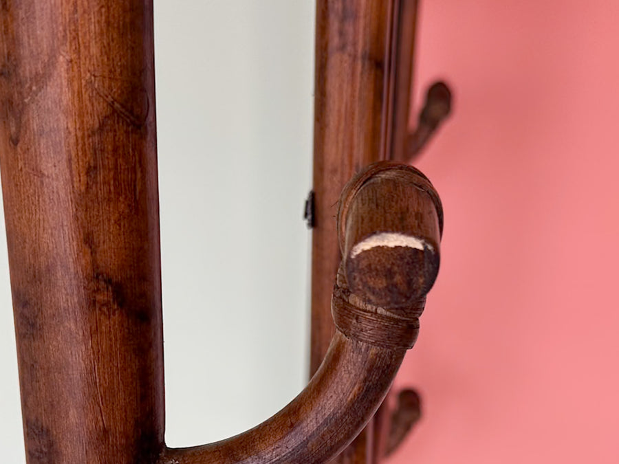 Tortoiseshell Rattan Hall Tree
