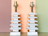 Pair of Petite Pagoda Lamps