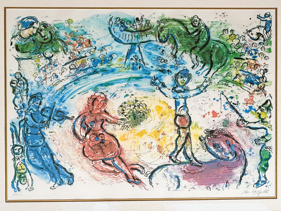 Colorful Numbered Chigall Print