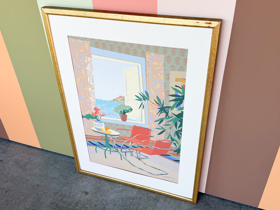Max Hayslette Interior Signed Serigraph