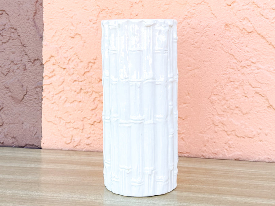 Faux Bamboo Vase