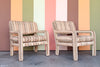 Pair of Parsons Style Upholstered Chairs