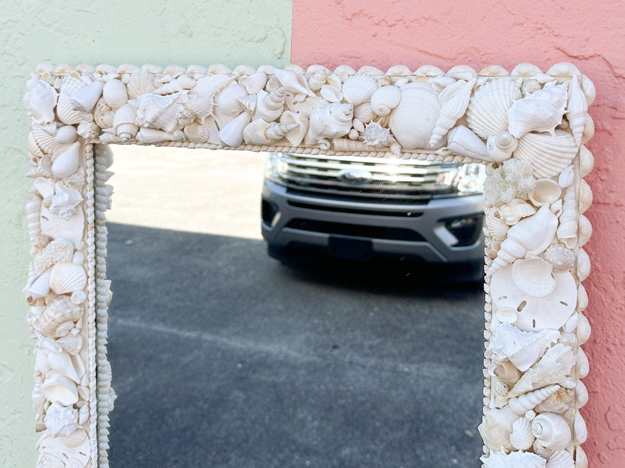 Coastal Square Shell Mirror
