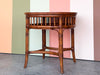 Handsome Round Rattan Side Table