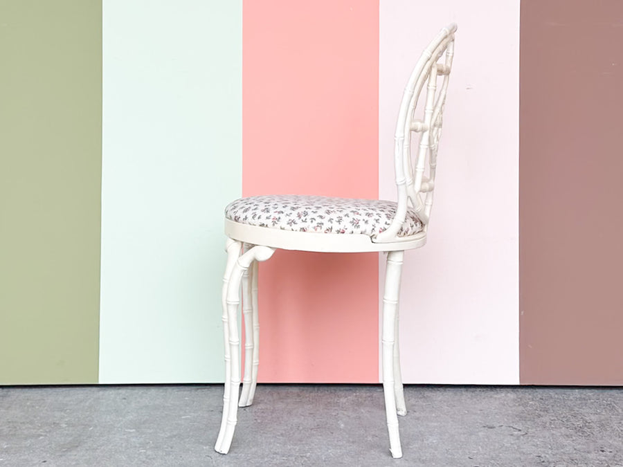 Cute Metal Faux Bamboo Vanity Chair