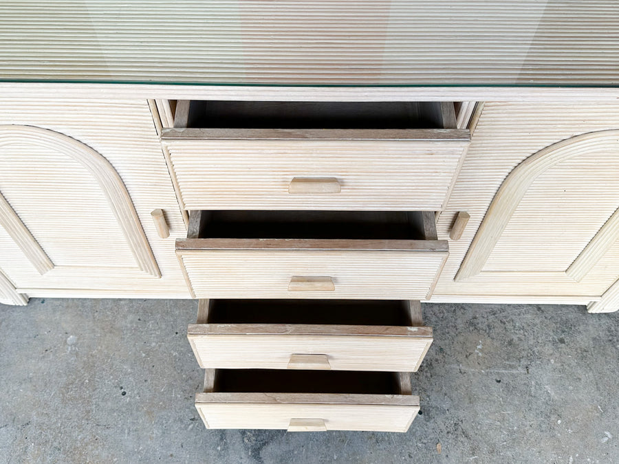 Pencil Reed Rattan Credenza