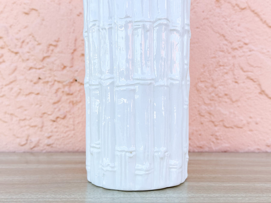 Faux Bamboo Vase