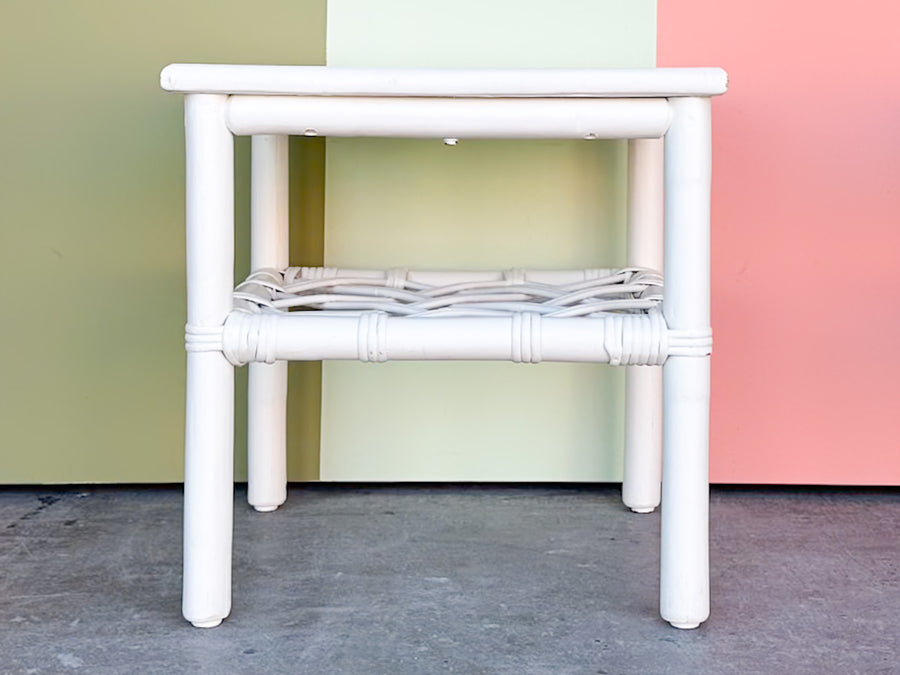 Pair of Cute Ficks Reed Side Tables