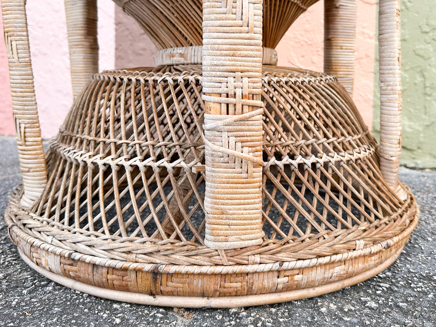 Pair of Rattan Peacock Chairs