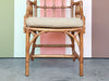 McGuire Style Rattan Cathedral Arm Chair