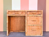 Coastal Rattan Wrapped Desk