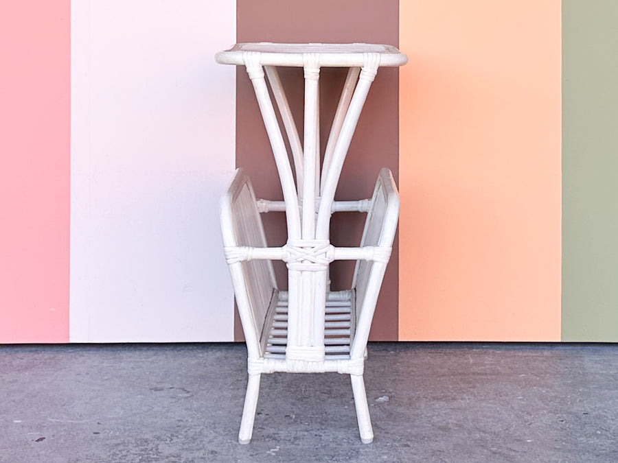 Pencil Reed Rattan Side Table