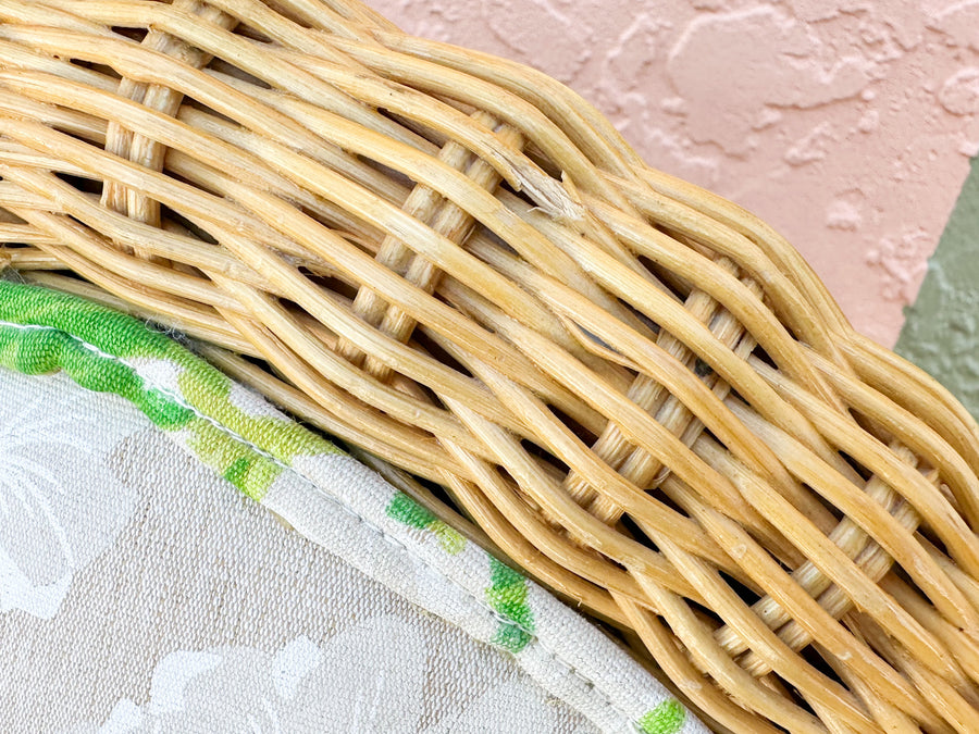Wicker Wingback Chair
