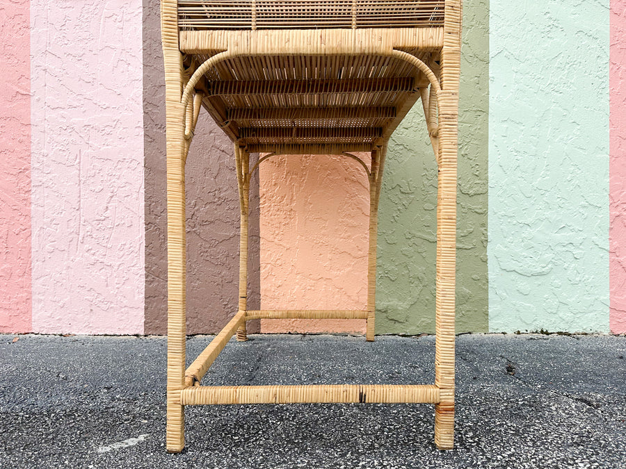 Island Style Rattan Writing Desk