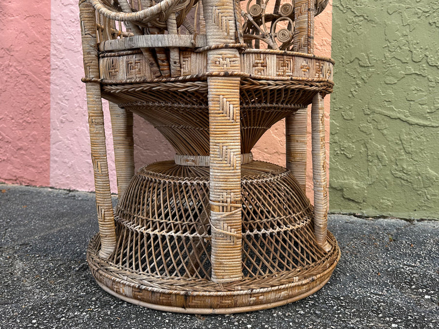 Pair of Rattan Peacock Chairs