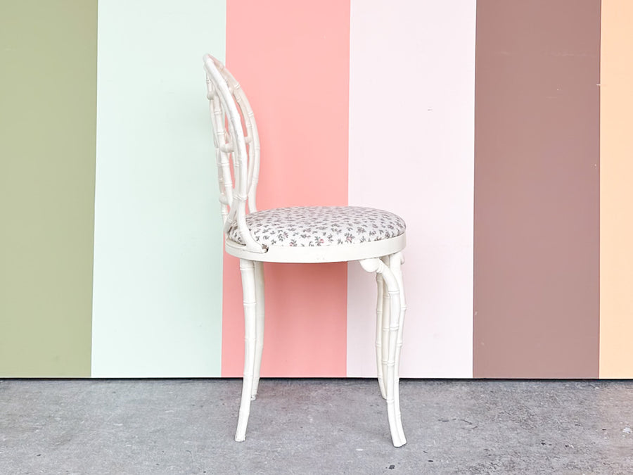 Cute Metal Faux Bamboo Vanity Chair