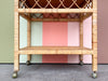 Rattan Wrapped Cart