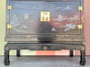 Black Chinoiserie Pagoda Cabinet