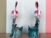Pair of 1950s Flamingo Cachepots