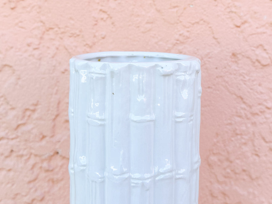 Faux Bamboo Vase