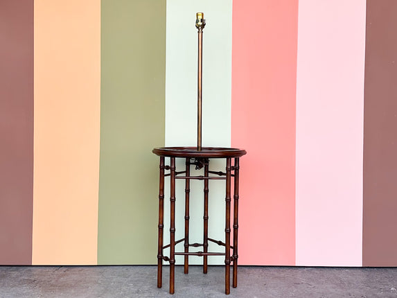 Frederick Cooper Faux Bamboo and Brass Table Lamp