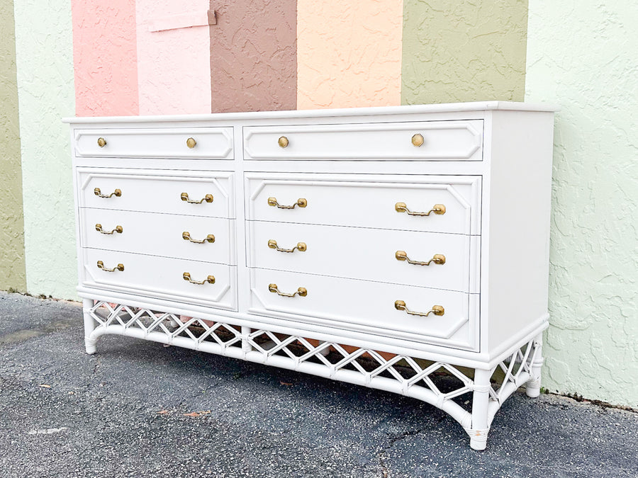 Ficks Reed Faux Bamboo Dresser