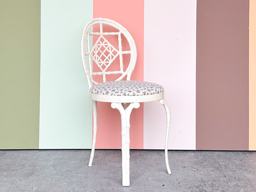 Cute Metal Faux Bamboo Vanity Chair