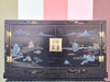 Black Chinoiserie Pagoda Cabinet