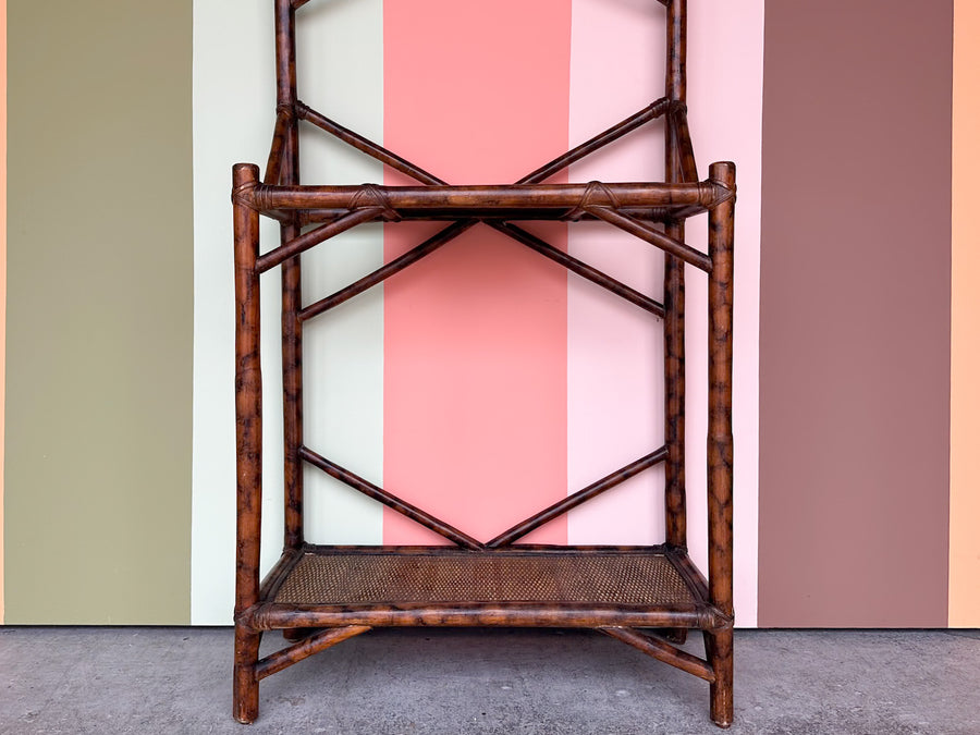 Tortoiseshell Rattan Hall Tree