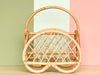 Pretzel Rattan Magazine Rack
